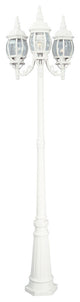Riviera 3 Head Post Lantern, White