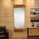 Inspiration Falls Water Fountain, Silver Mirror, Rustic Copper, Square