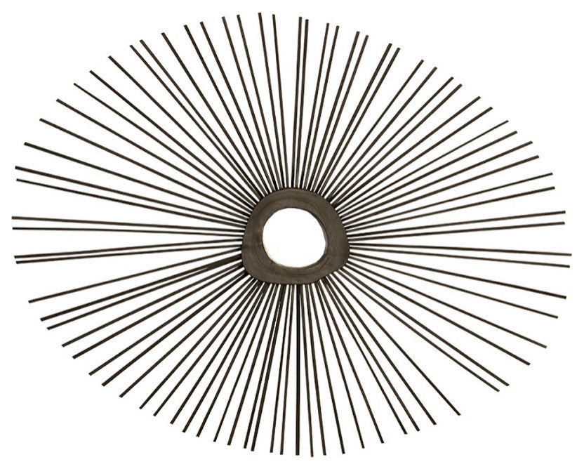 Spoke Mirror, Burnt, Round