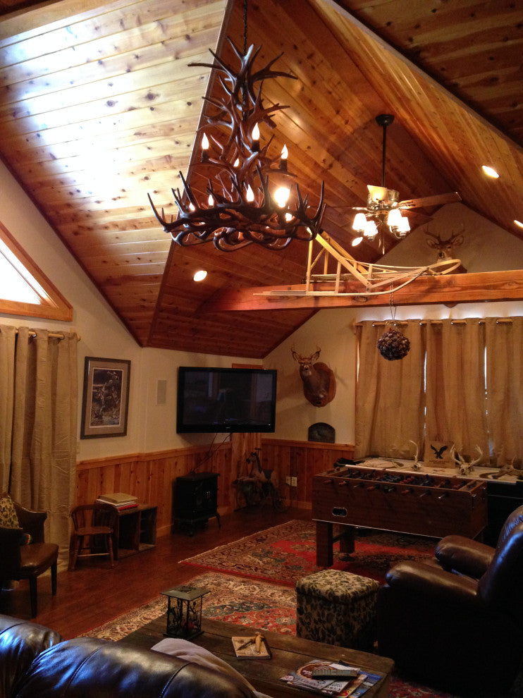 Reproduction Antler Whitetail Cascade Custom Chandelier Light, RL-26