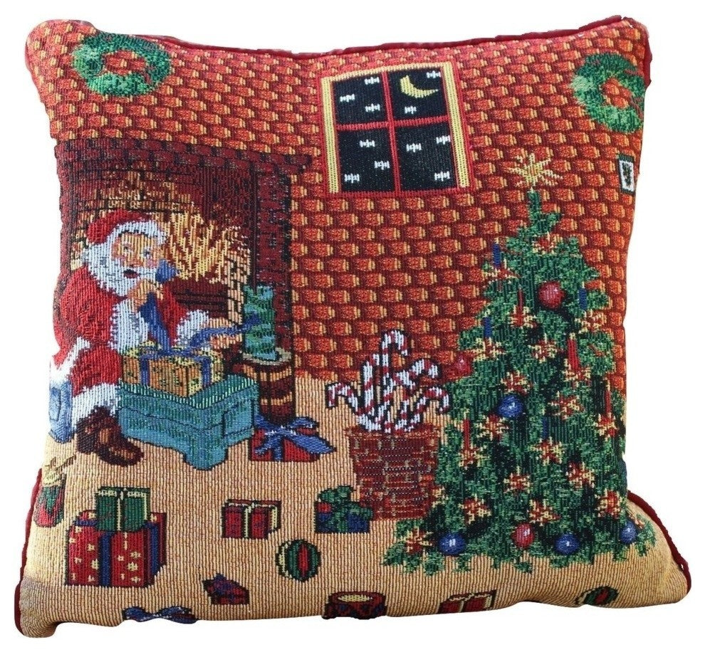 Tache Last Minute Preparations Decorative Cushion Throw Pillow Cover, 16"x16"