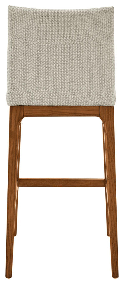 Devon Counter stool Walnut LegsSet of 2, Cardiff Cream, Fabric