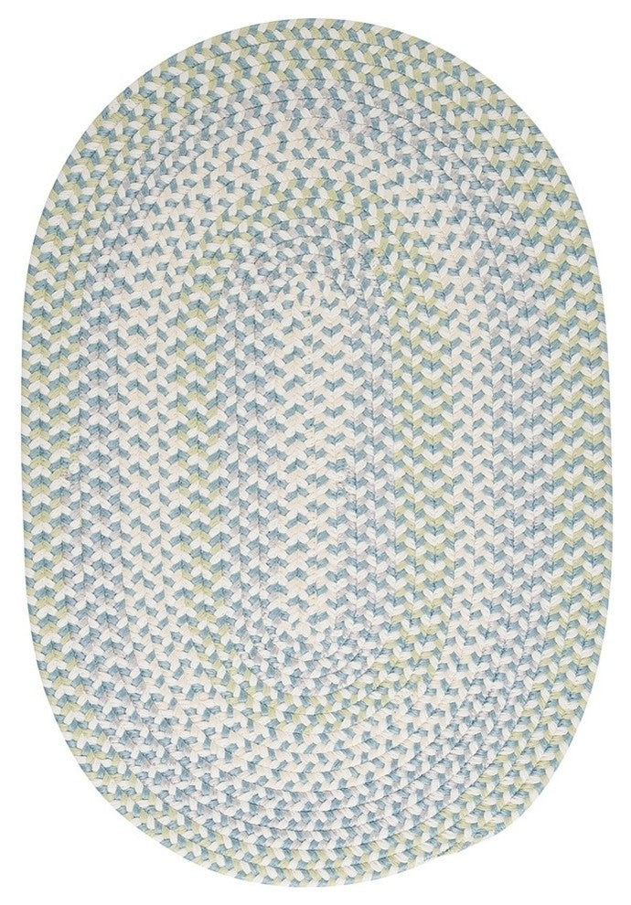 Colonial Mills Carousel OU19 Sky High Indoor/Outdoor Area Rug, Oval 4'x6'