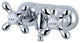 Kingston Brass 3-3/8" Wall Mount Tub Faucet, Polished Chrome