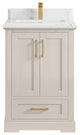 Boston 24" Single Sink Bath Vanity in Fine Grain 1.5" Empira Quartz