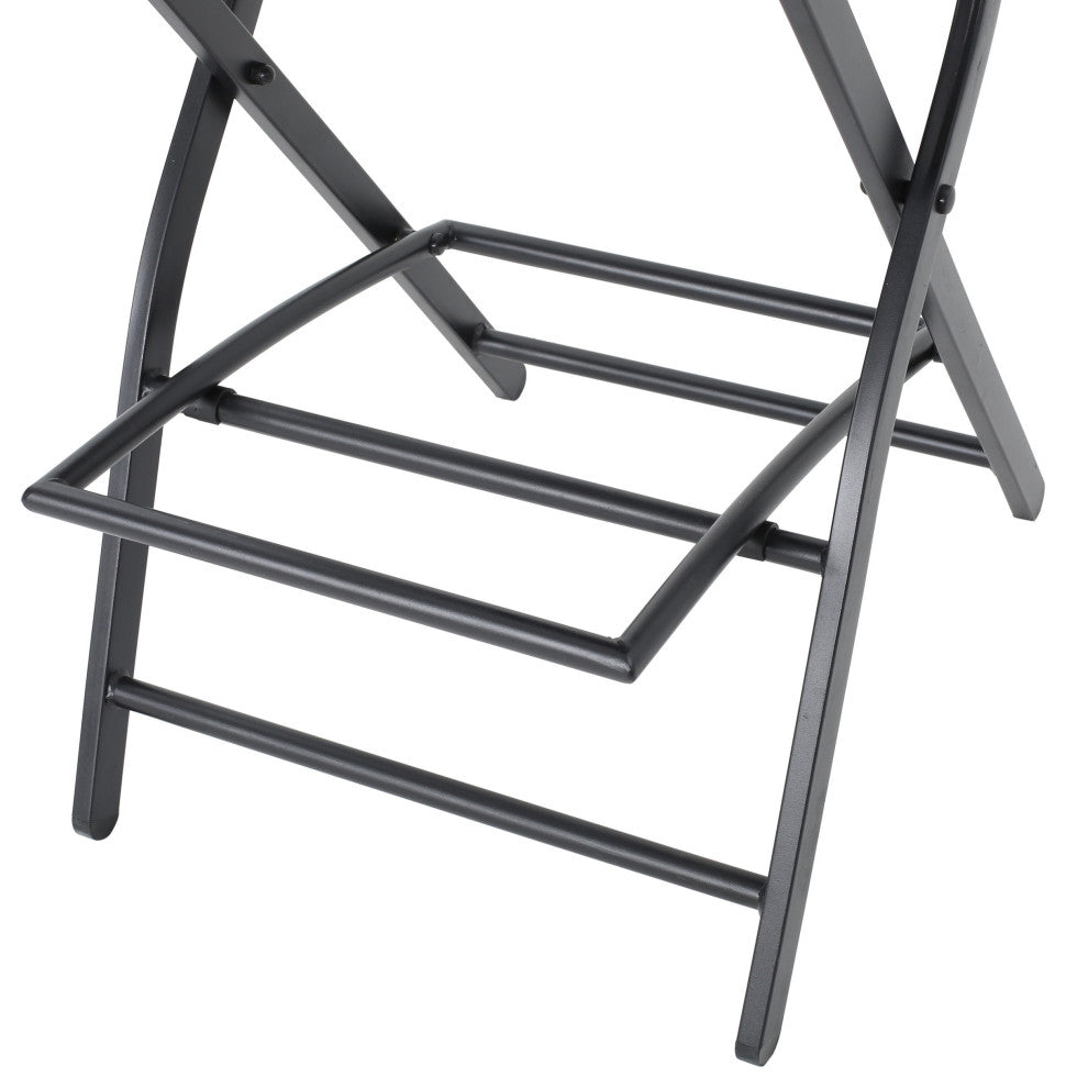 GDF Studio Marinelli Outdoor Multibrown Wicker Bar Stools, Set of 4