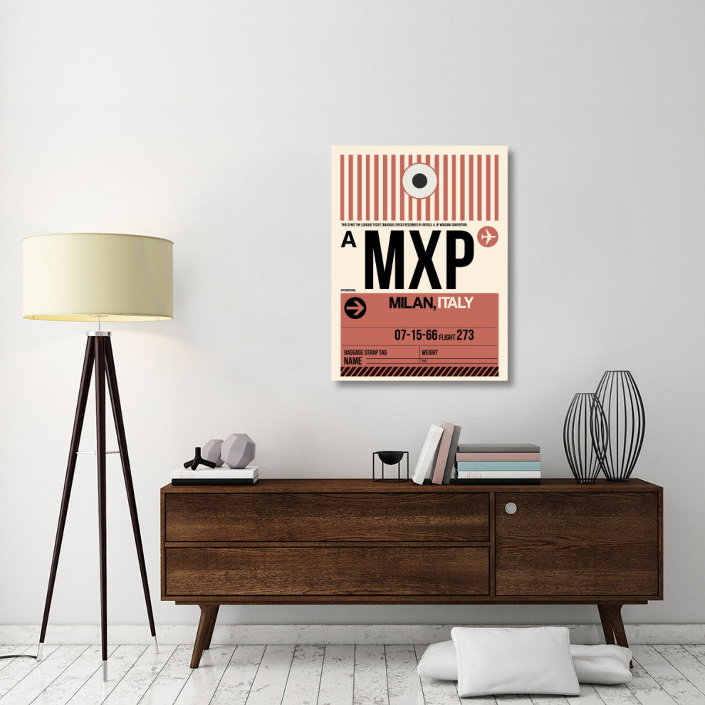 "MXP Milan Luggage Tag 1" Fine Art Print