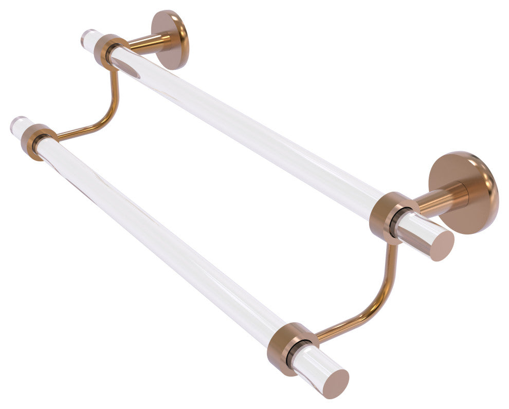 Clearview 30" Double Towel Bar, Brushed Bronze