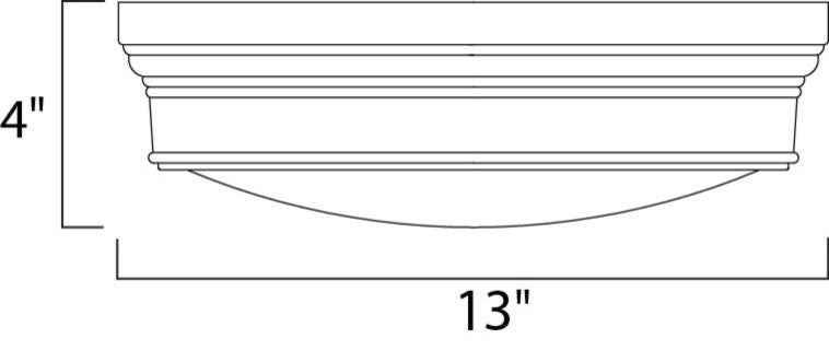 Fairmont 2-Light Flush Mount, Natural Aged Brass, Satin White Fabric