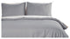 Lotus Home Water and Stain Resistant Duvet Cover Mini Set, Silver, Full/Queen