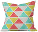 Allyson Johnson Summer Triangles Outdoor Throw Pillow