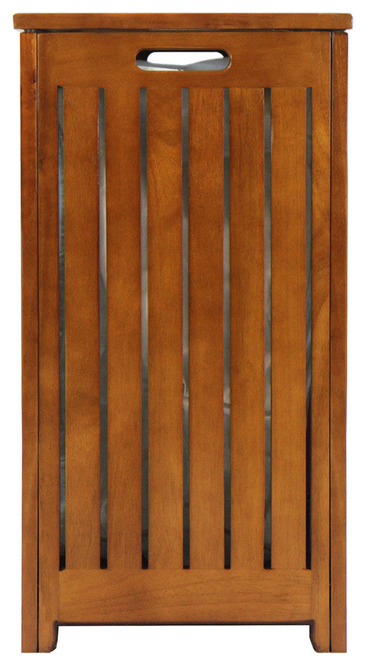 Oceanstar Solid Wood Spa Hamper