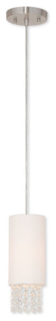Carlisle 1-Light Mini Pendant, Brushed Nickel