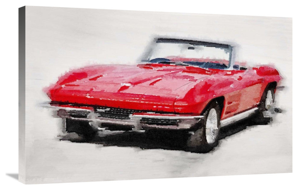 "1964 Corvette Stingray Watercolor" Fine Art Print