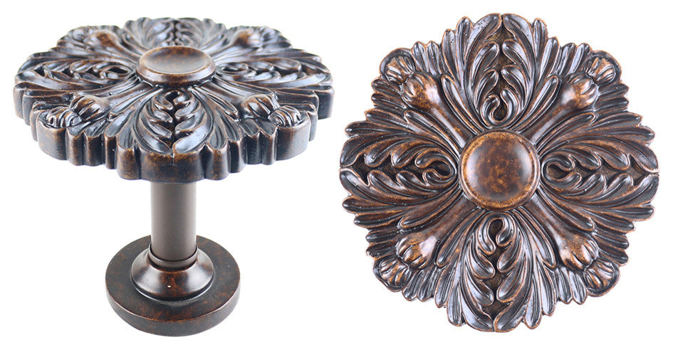 Urbanest Set of 2 Large Eve Drapery Medallion Holdback, Mahogany