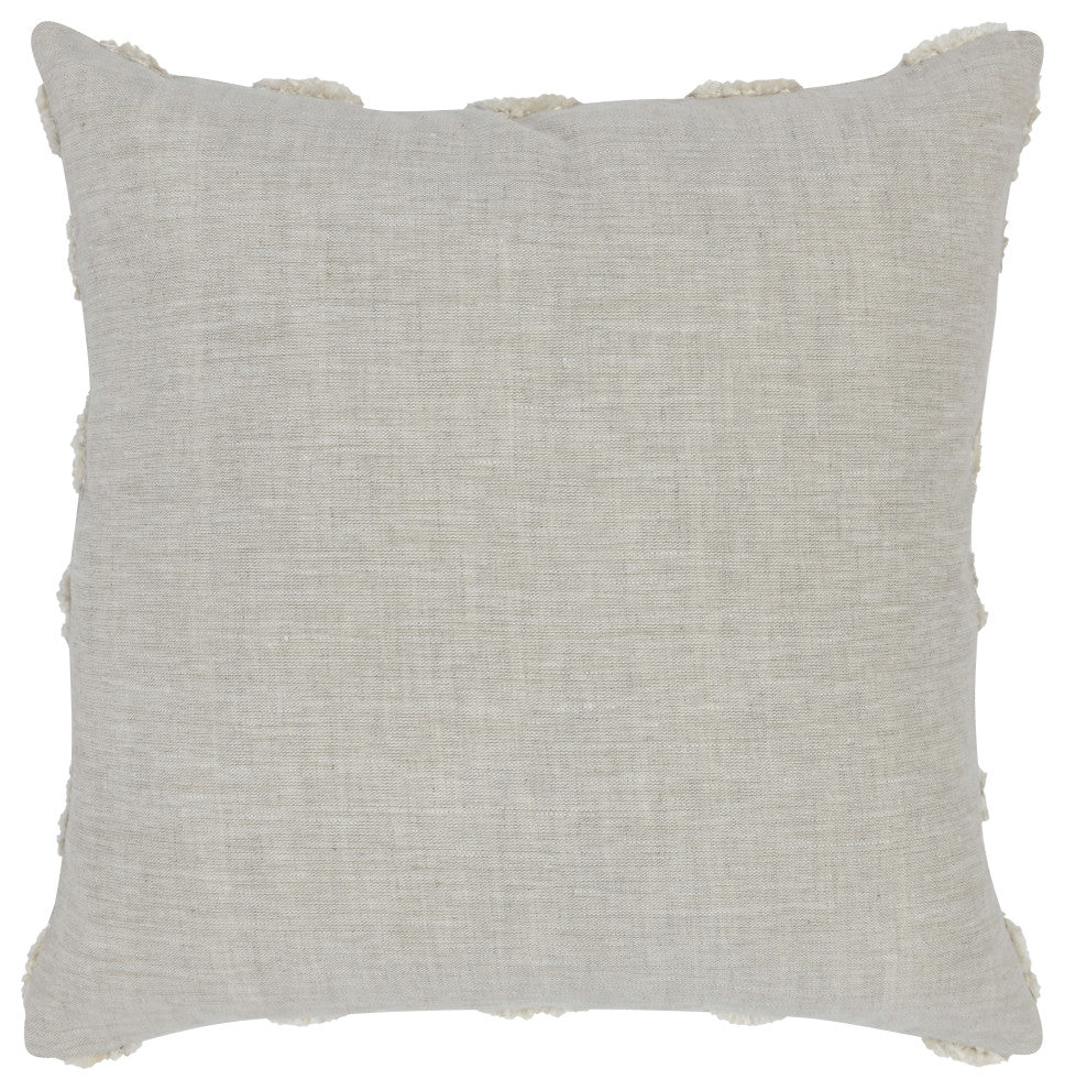 Evangeline 100% Linen 22"Throw Pillow in Natural by Kosas Home