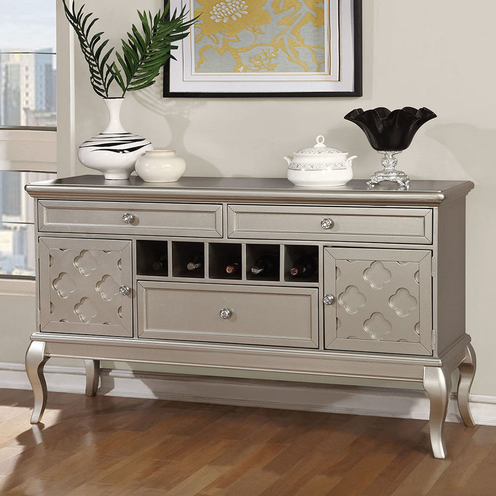 Natting Contemporary Dining Server, Silver