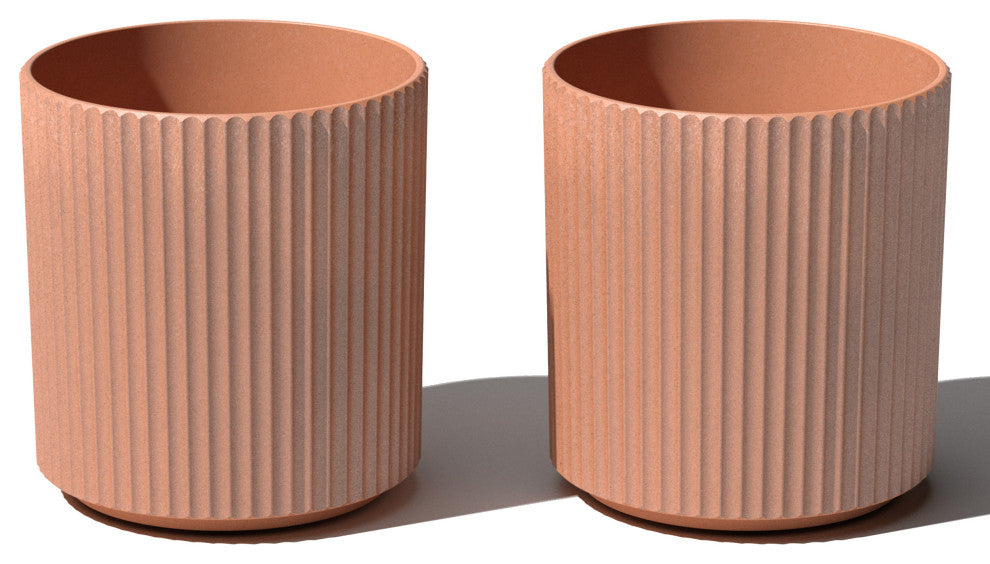 Veradek Demi Series Planter, Terracotta, 16", 2 Pack