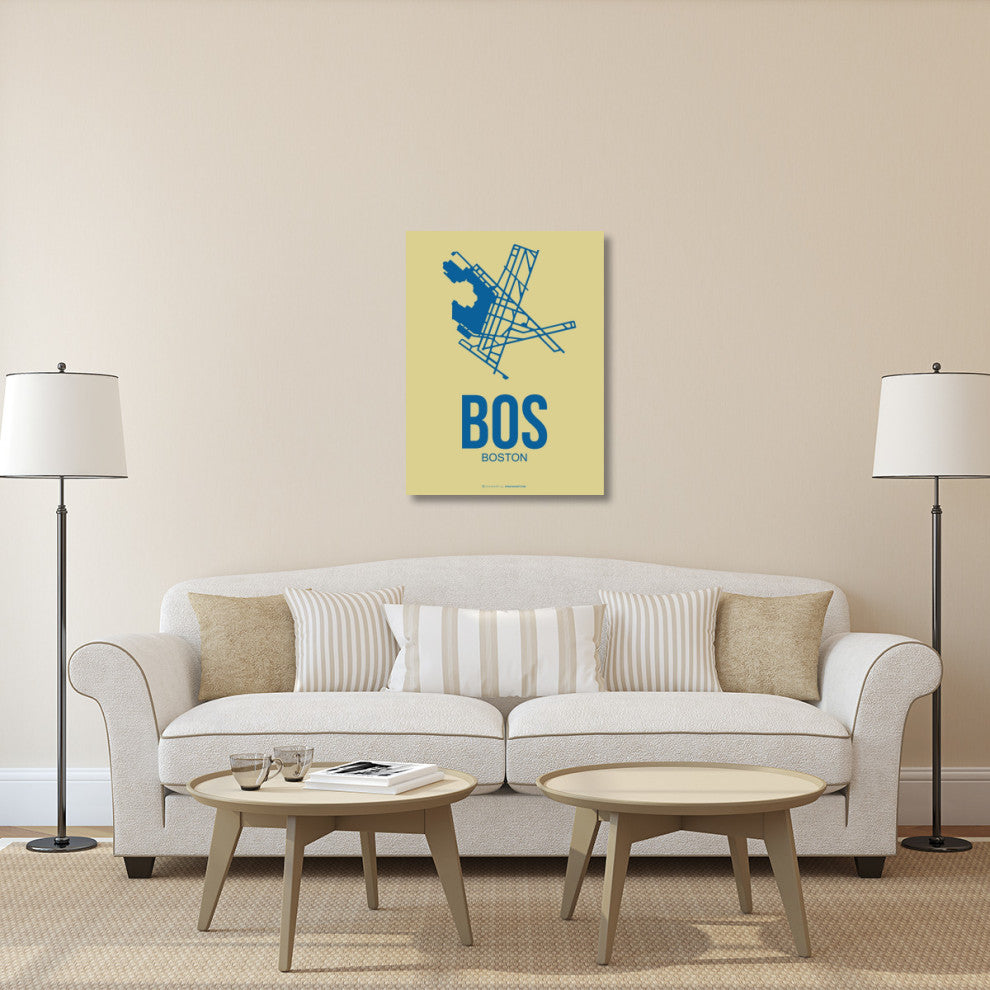 "BOS Boston Poster 3" Fine Art Print