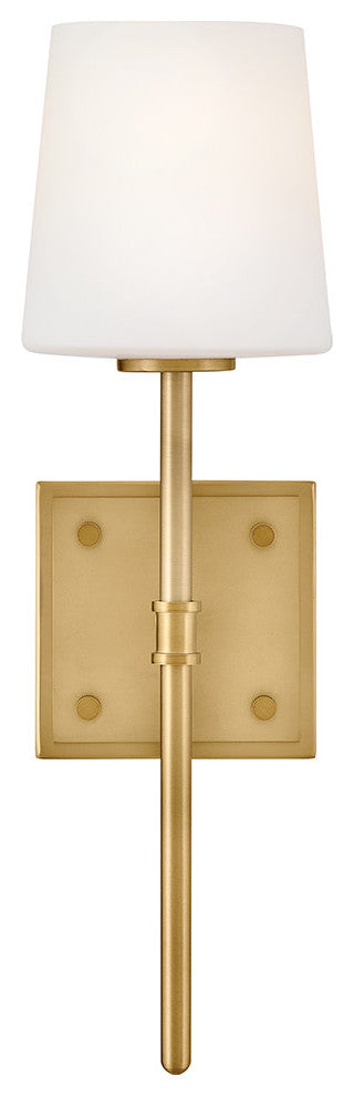 Hinkley Saunders Medium Sconce, Lacquered Brass