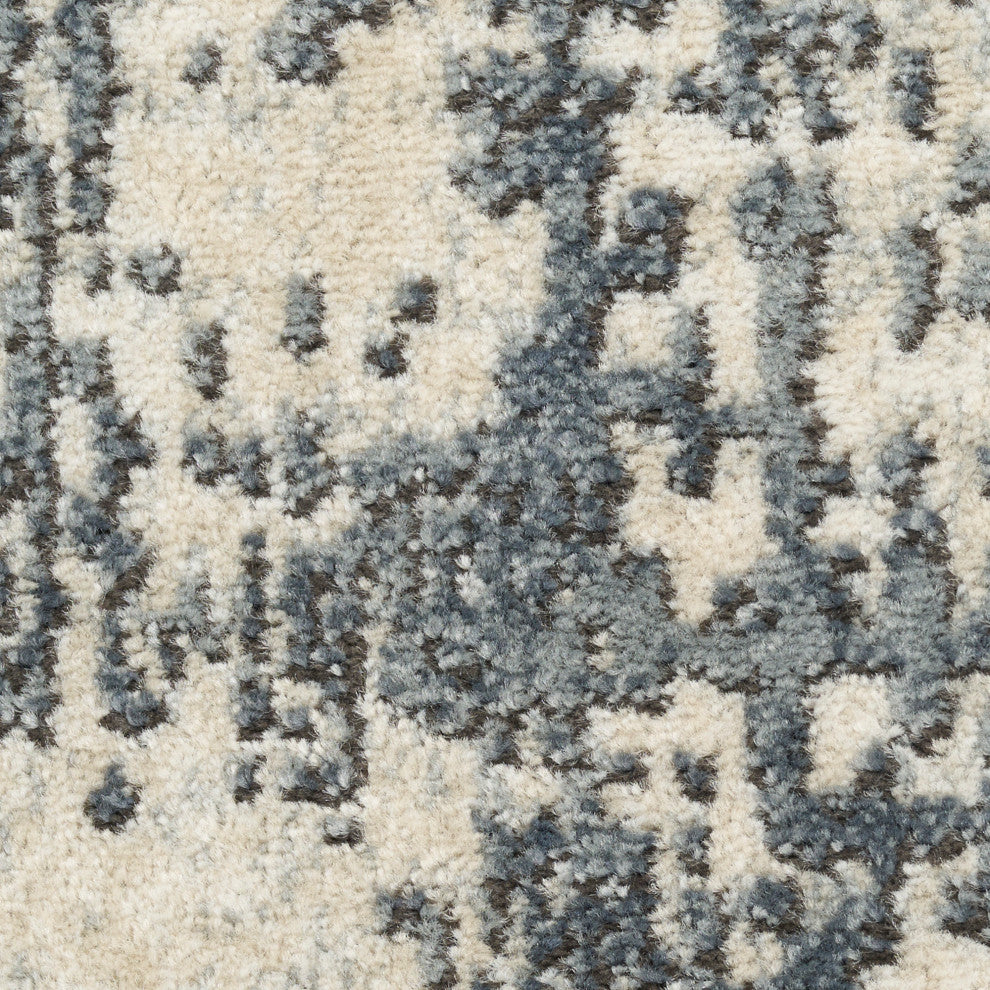 Nourison Quarry 2'2" x 7'6 Ivory Grey Modern Indoor Rug