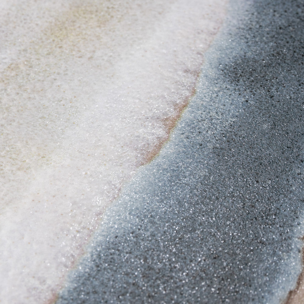 Matter Hex Canvas Taupe Blue Porcelain Floor and Wall Tile