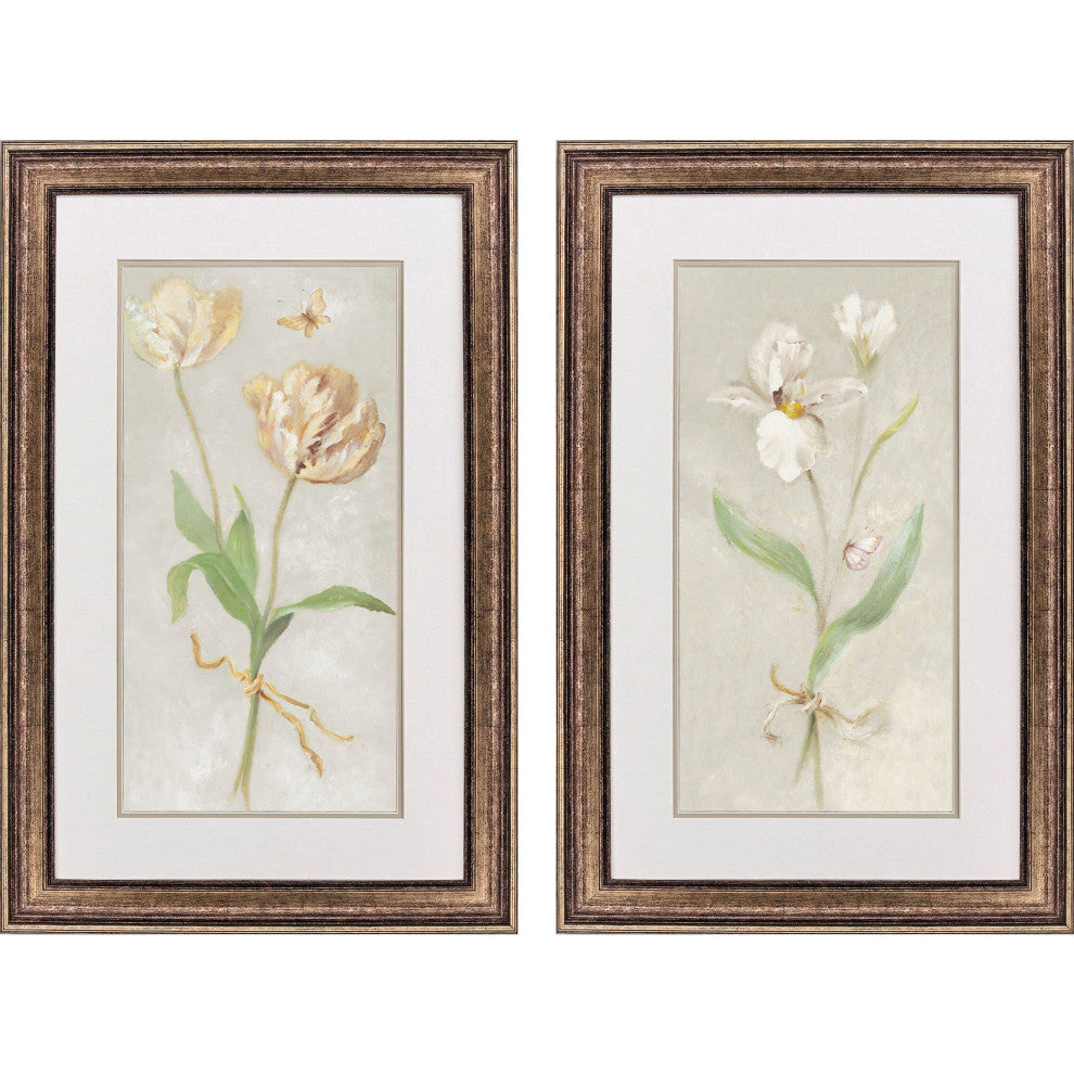 Tulip & Iris Framed Art, 2-Piece Set