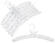Satin Hangers, White, Set of 6
