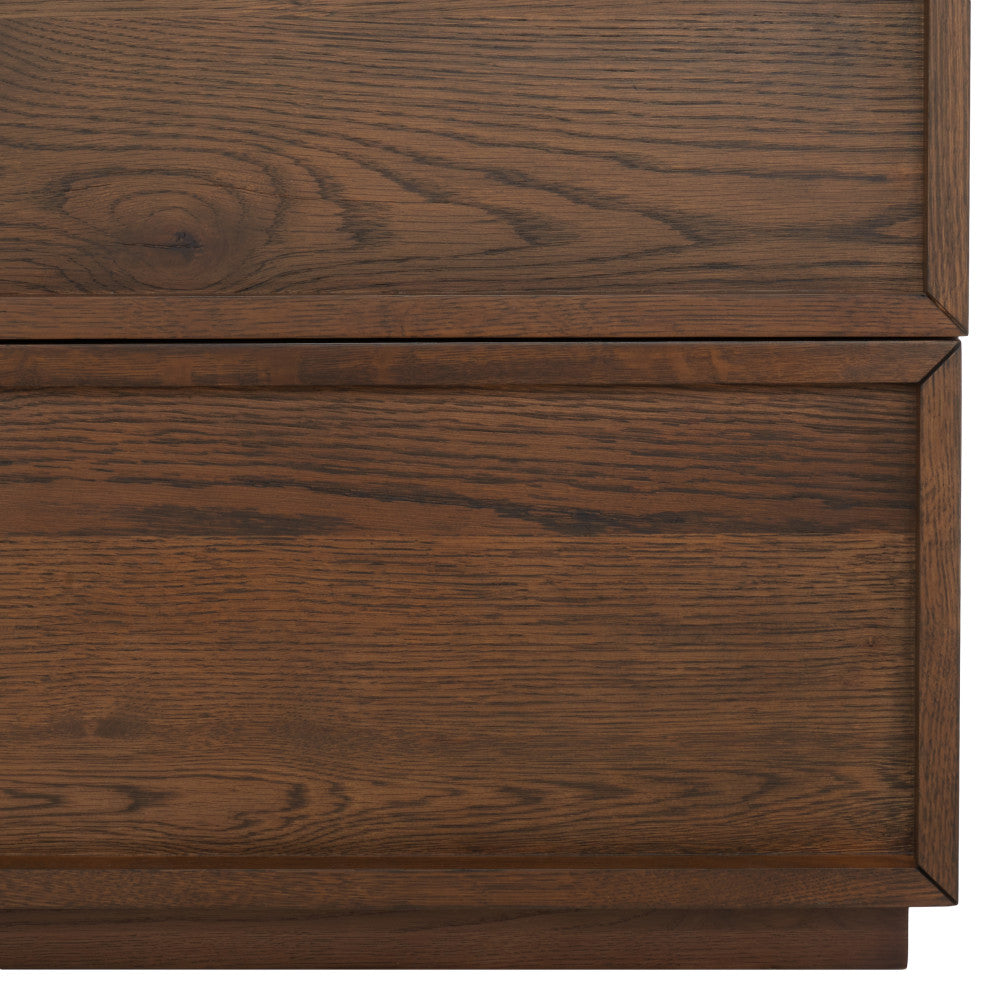 Safavieh Couture Zeus 9 Drawer Dresser, Medium Oak