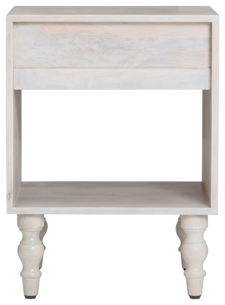 Rhonda Night Stand, Whitewash