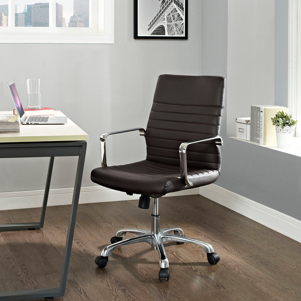 Brown Finesse Mid Back Office Chair