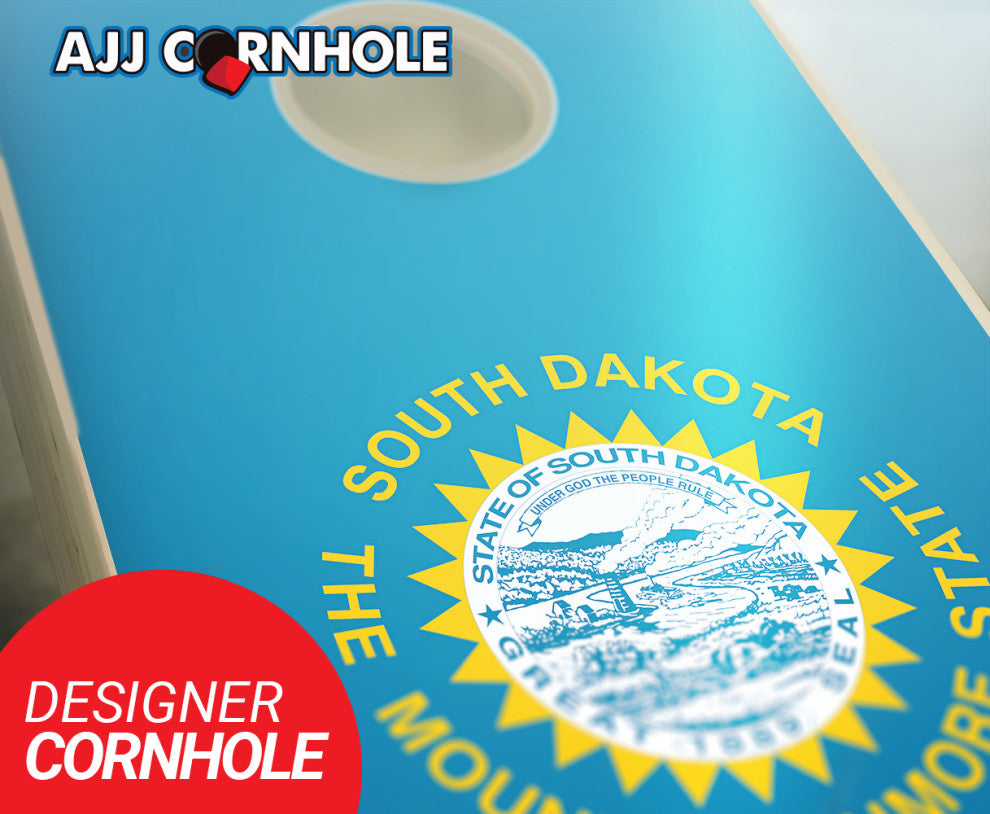 South Dakota Flag Cornhole Set