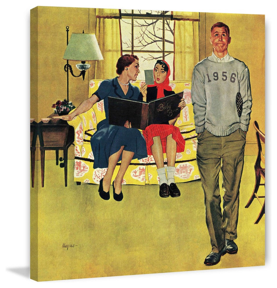 "Boyfriend's Baby Pictures" Print on Canvas by George Hughes
