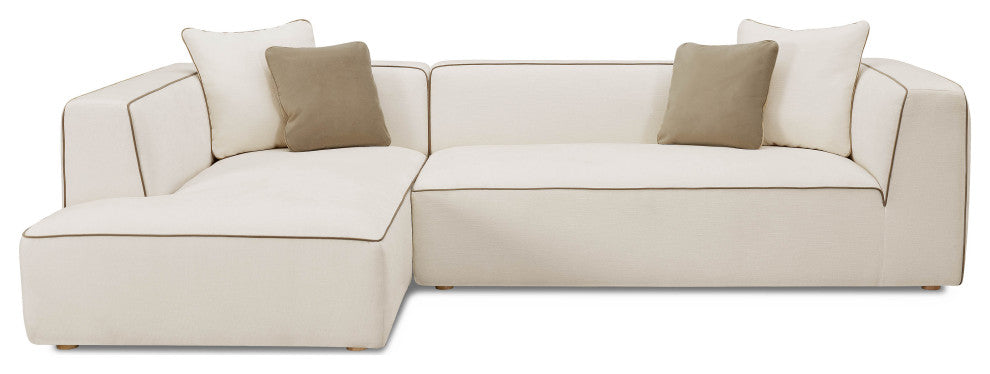 Tristine Linen Sectional, Left-Arm Facing