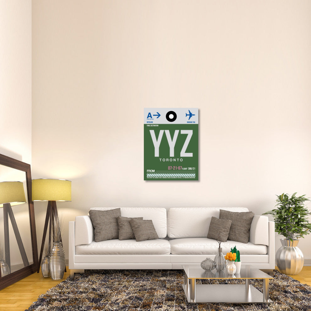 "YYZ Toronto Luggage Tag 1" Fine Art Print