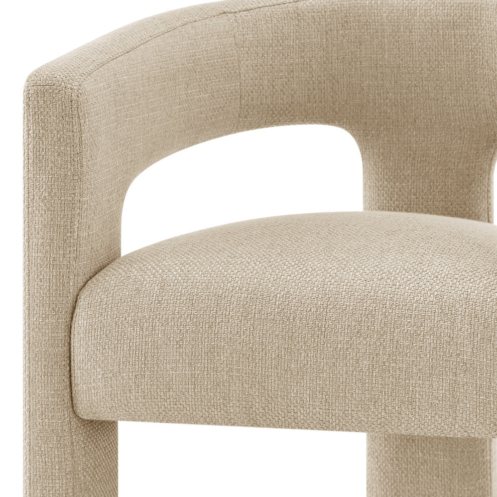 Sherlyn Dining Side Chair, Barley Beige, Fabric