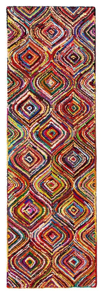 Anji Mountain Lantern Multi Area Rug, Rectangular 8'x10'