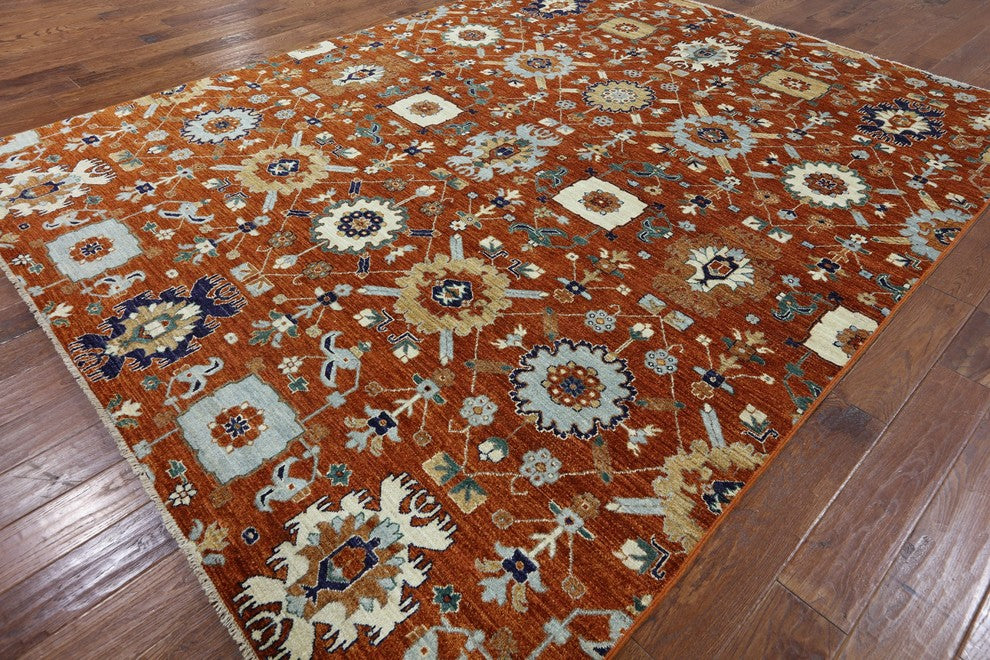 Oriental Fine Serapi Hand Knotted Area Rug 8'x10', MCR644