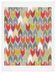 Deny Designs Sharon Turner Beach House Ikat Chevron Art Print