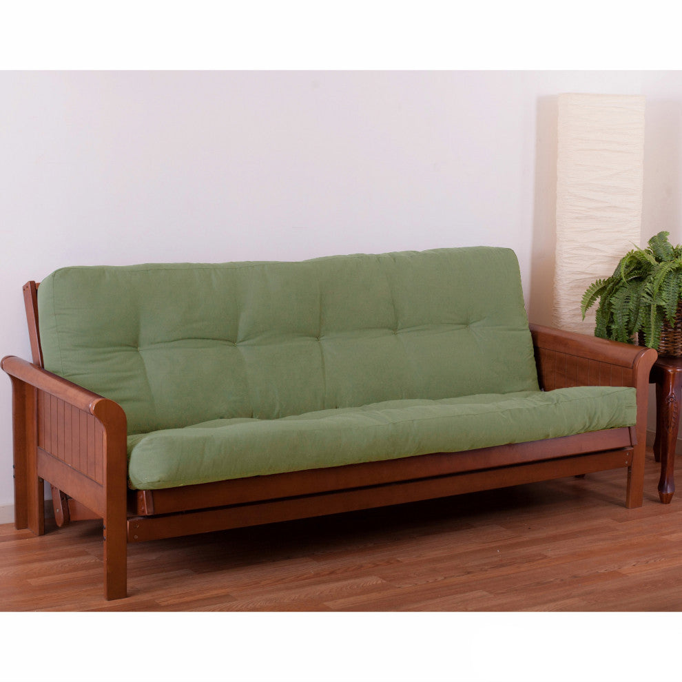 Blazing Needles Renewal 5" Twill Full Futon Mattress, Sage Green