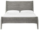 Platform Bed Chest Nightstand Set, Queen Size, Wood, Gray, Modern