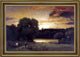 George Inness Slow Fading Day Framed Premium Canvas Print, 16"x24"