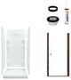 Sterling  Ensemble 75.7x34x42 Alcove Shower Kit