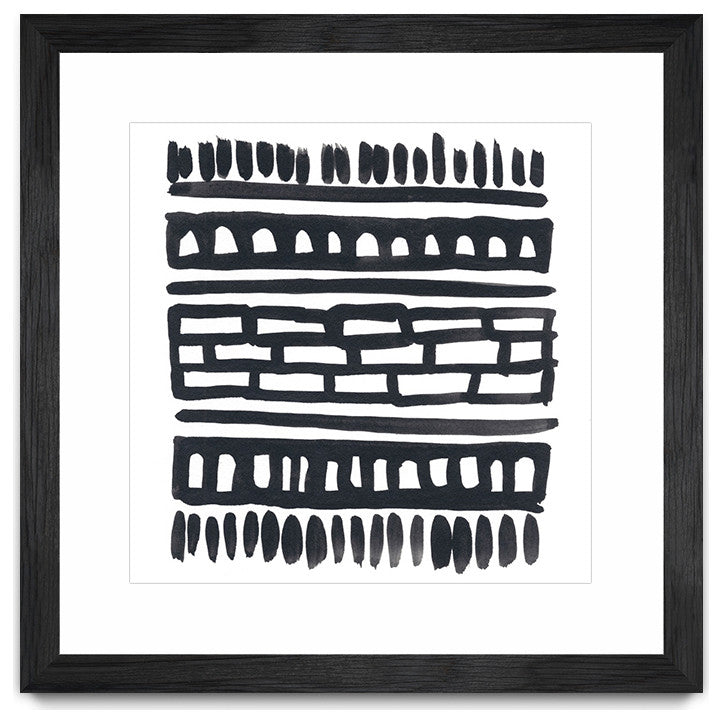 "Weft III" Matted and Framed, 36" X 36"