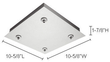 Ceiling Mono And Multipointstransformer Included, Satin Nickel