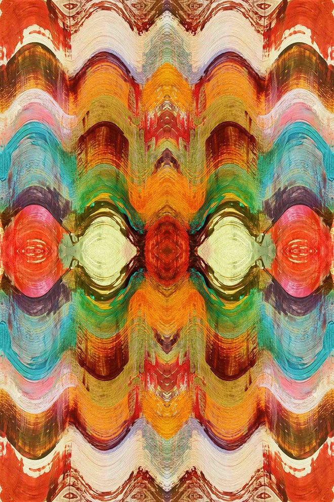 "Wavy Blends VI" Painting Print on Canvas by Irena Orlov