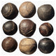 Nine Vintage Baseballs, Photograph, Unframed,40''x52''