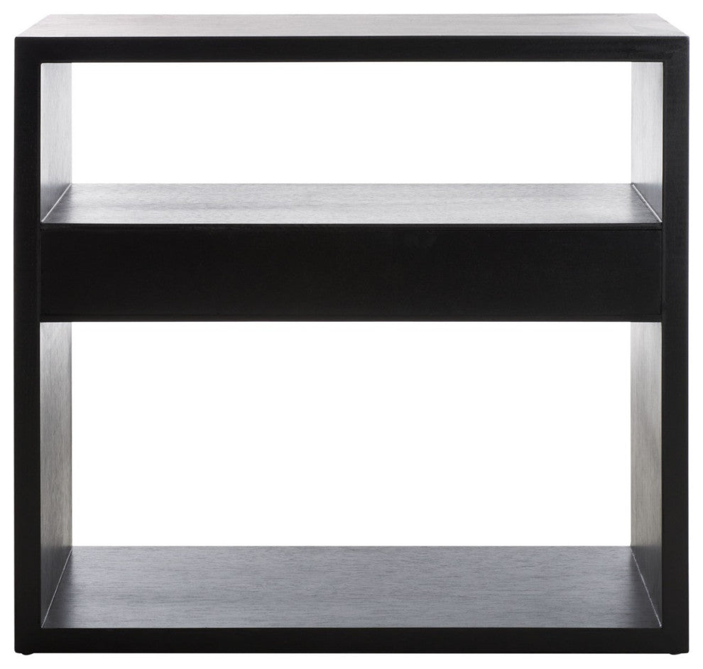 Safavieh Munson 2 Shelf 1 Drawer Console Table, Black