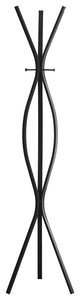 Coat Rack - 72"H / Black Metal Contemporary Style