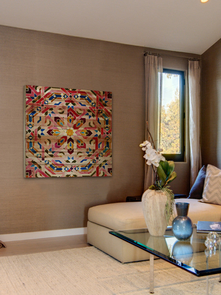 "Farnatchi" UV Ink Print on Natural Pine Wood, 32"x32"